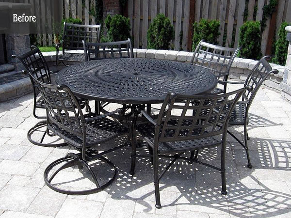 Table extenders are for outdoors, too. Table extenders are for outdoors, too.